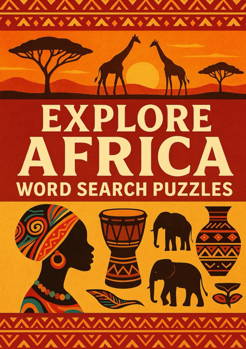 Explore Africa: Word Search Puzzles: Discover African countries through fun and educational puzzles