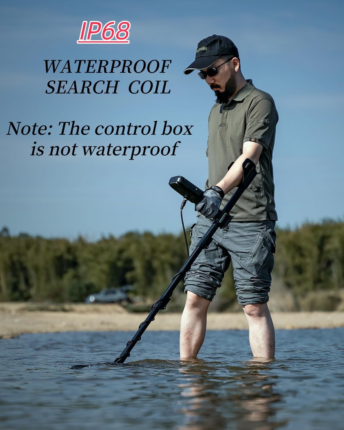 Professional Metal Detector for Adults - High Precision LCD Display, Waterproof, 5 Working Modes, Adjustable Aluminum Alloy Stem, for Gold, Silver, Treasure Hunting, Gardening, Outdoor Exploration