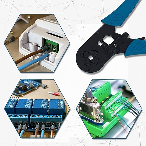 Miniatura 6 de Wovier Alicates de crimpadora HSC8 16-4 Herramientas de prensado autoajustables utilizadas para manguitos de extremo de cable de 6.0-16.0mm2