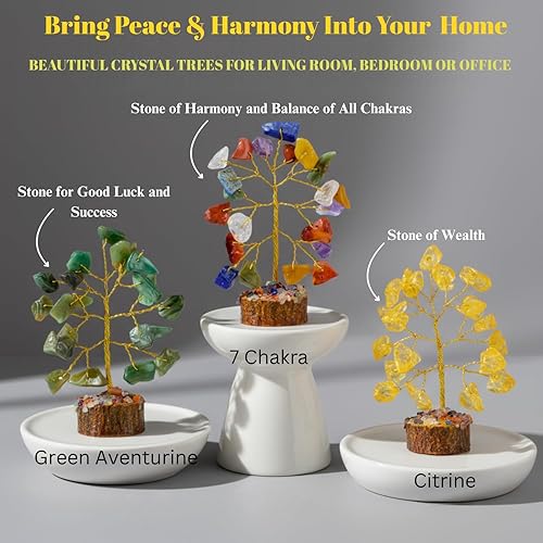 Miniatura 3 de Conjunto de árbol de cristal de 12 regalos únicos de cumpleaños para mujeres, hermana, mamá, decoración de oficina en el hogar, decoración de