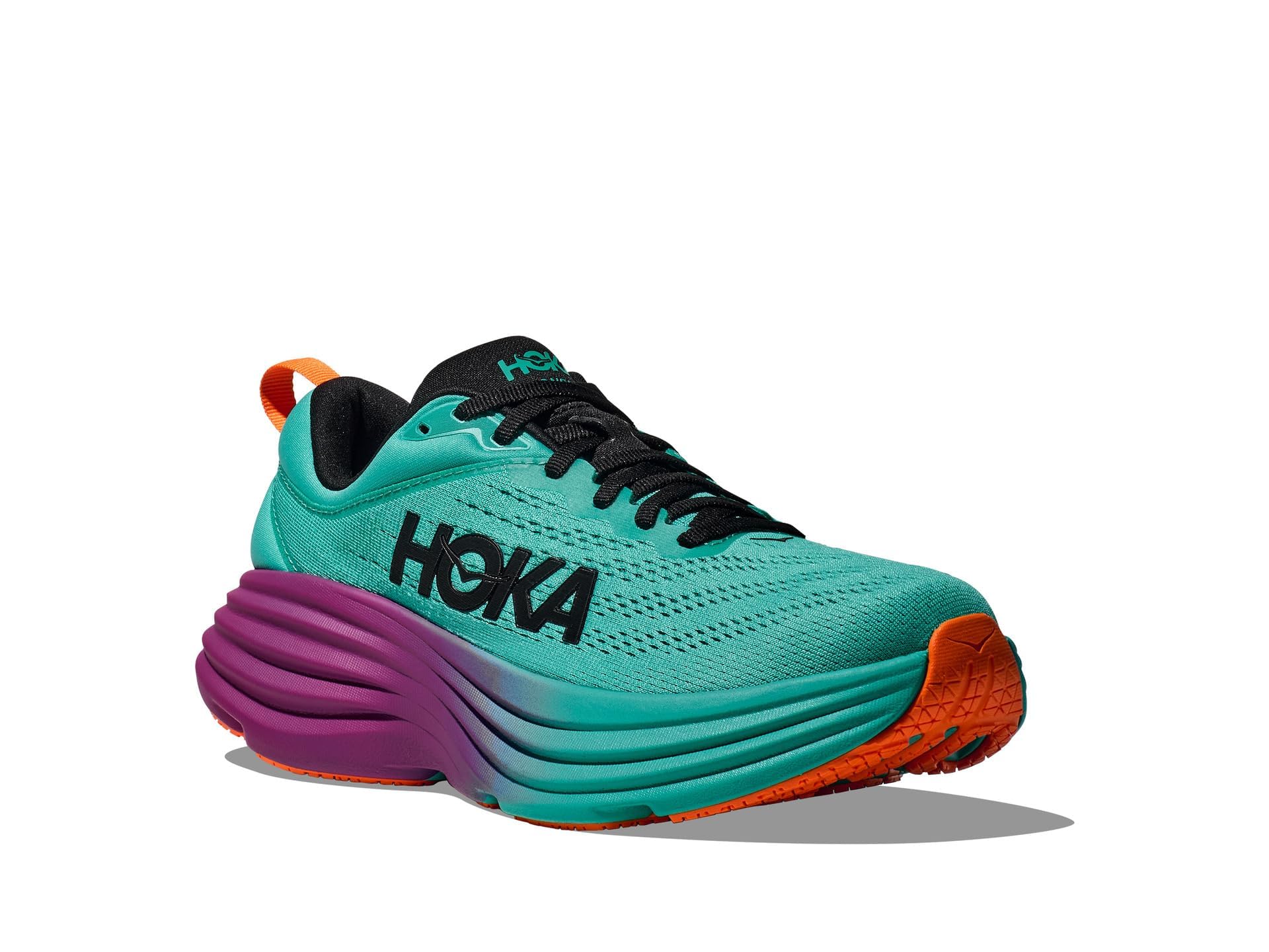 Hoka Women's Bondi 8 Electric Aqua/Black 5 Medium