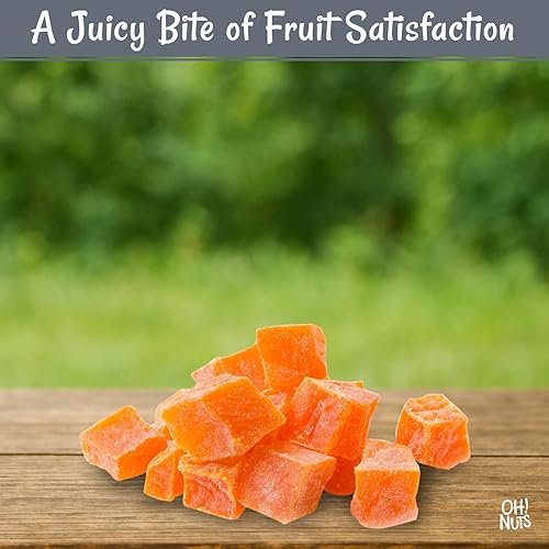 Miniatura 14 de Oh! Nuts Trozos de papaya seca – 2 libras – Trozos de frutas secas – Menos azúcar añadido – Bocados de frutas deshidratados – Empaquetados en bolsa