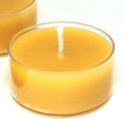 Miniatura 2 de Velas de té de cera de abejas 100% pura, orgánicas hechas a mano (juego de 6)