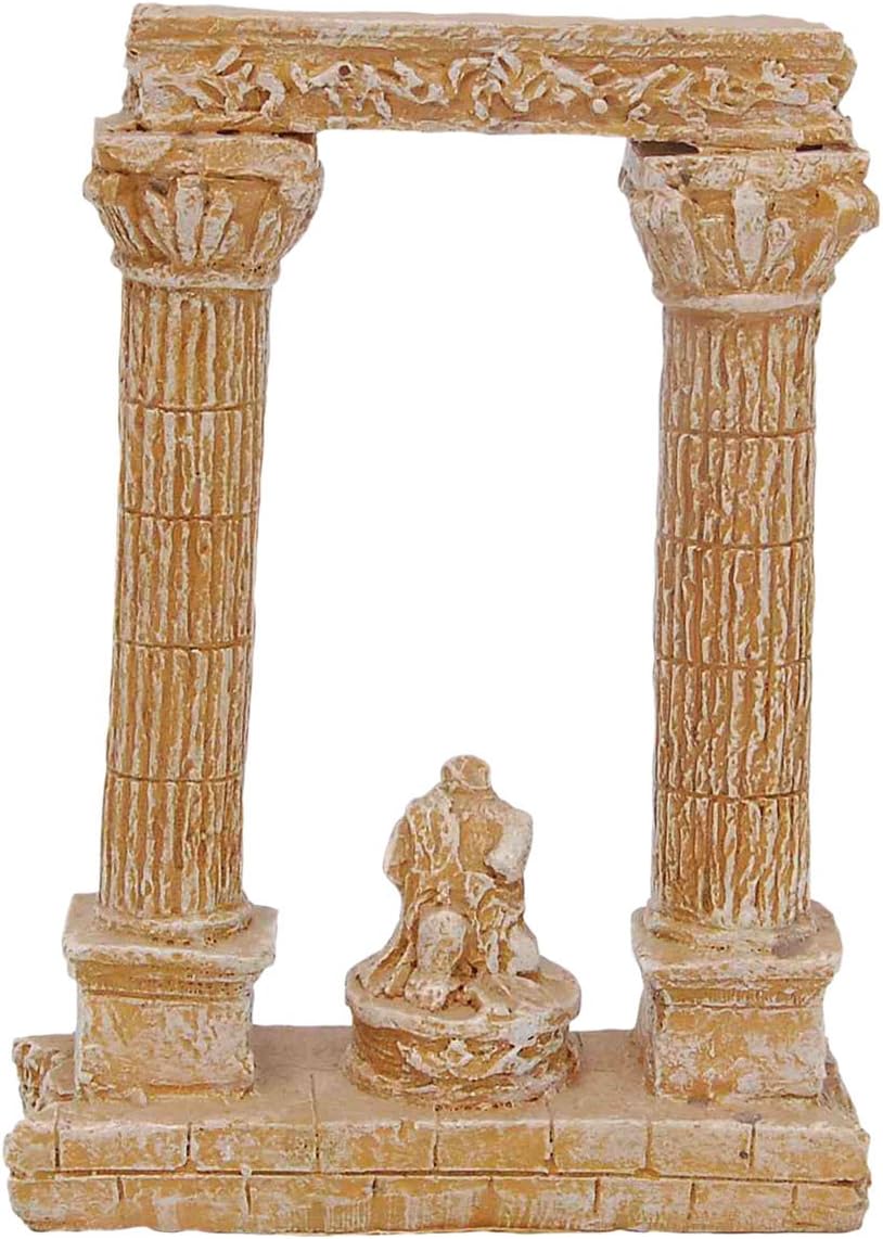 Ancient Roman Columns Aquarium Ornament