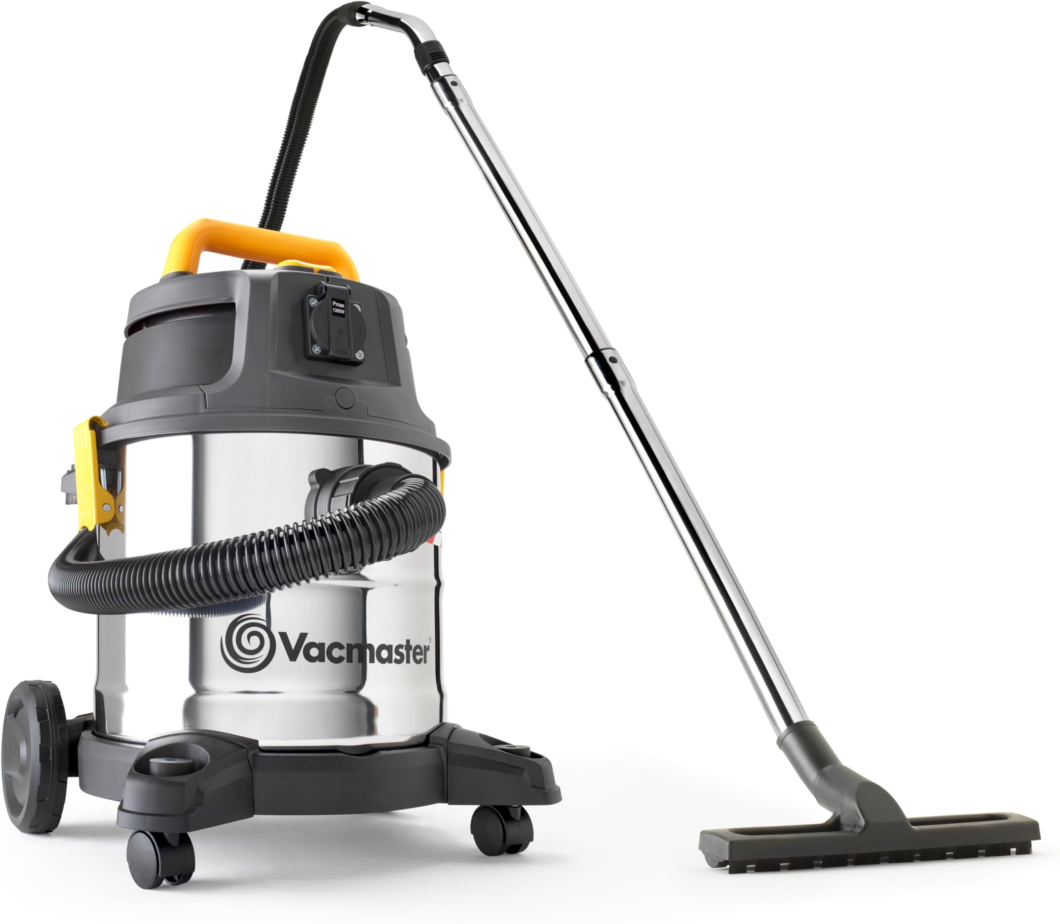 Vacmaster Wet and Dry Vacuum Cleaner 20L. 240V L Class Industrial Dust Extractor. Powerful 1600W Motor, Power Take Off & Dual HEPA 13 Filtration. For Trade, Commercial & Professional Use