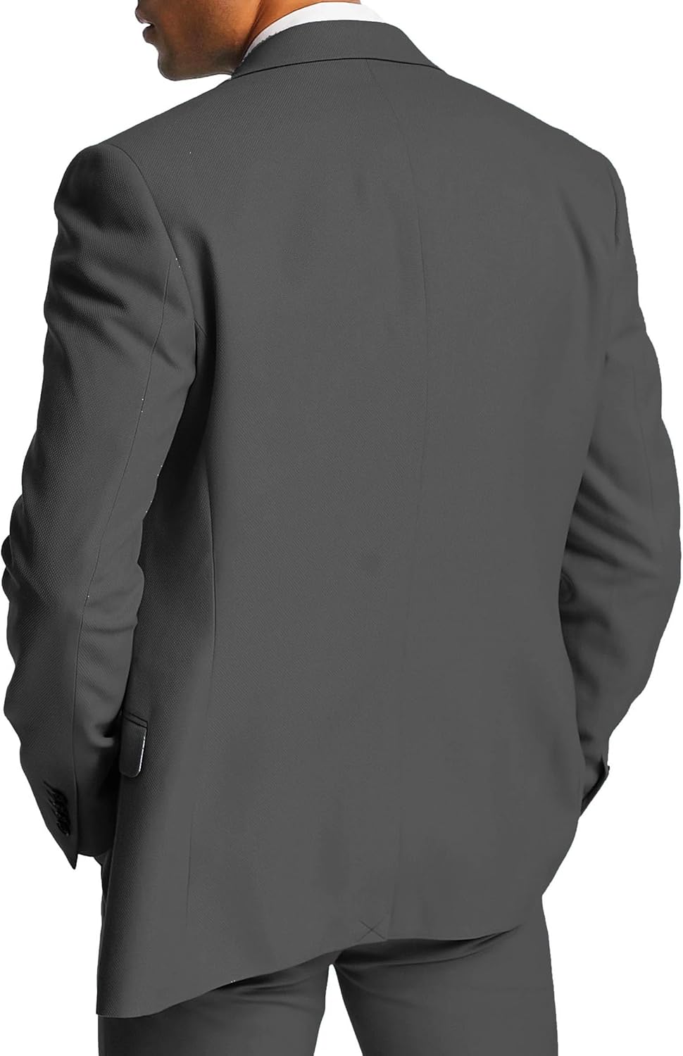 Mens 2 Piece Blue Slim Fit Suit Set 2 Button Grooms Wedding Dress Tux and Trousers