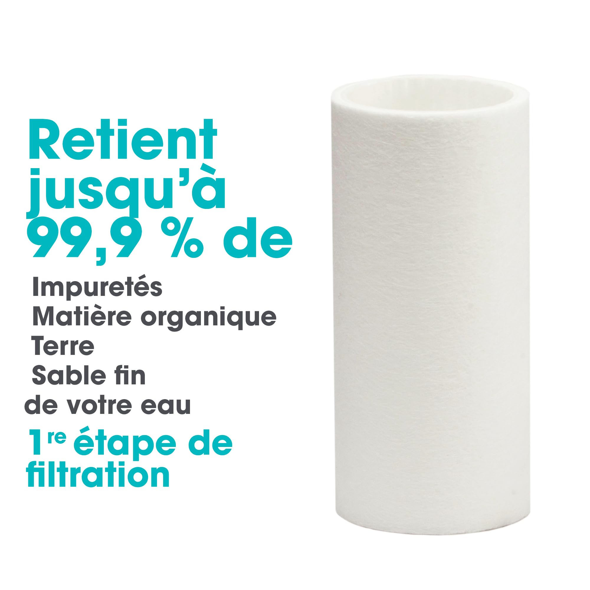 Filtre Eau Douche 50000 L Remplaçable pour Cheveux et Peau Anti Calcaire | Filtration double phase 50 000 litres charbon actif coton PP peau cheveux sensibles sans sulfate de calcium