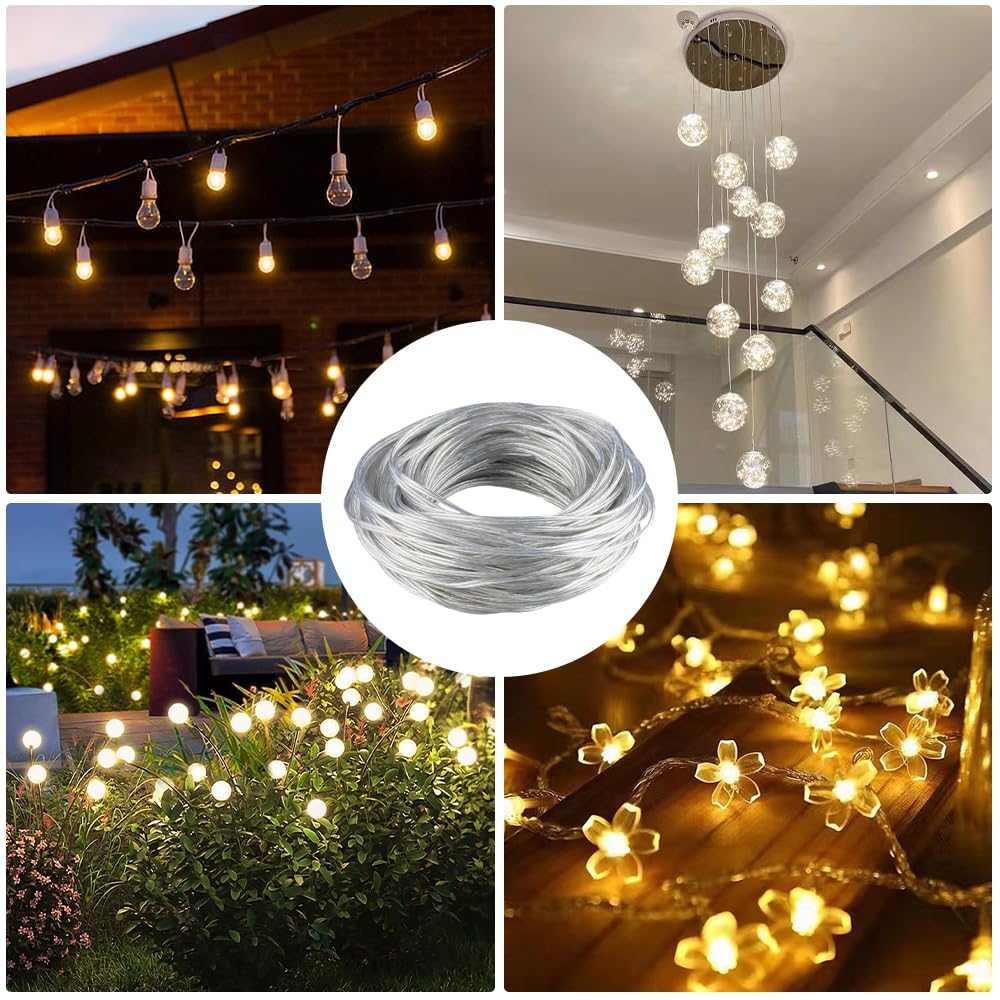 ZoZoMaiy Câble Électrique Transparent 15m 2 Fils 28 AWG - Câble PVC Cuivre Étain Pour Lumières Et Appareils Faibles Puissance