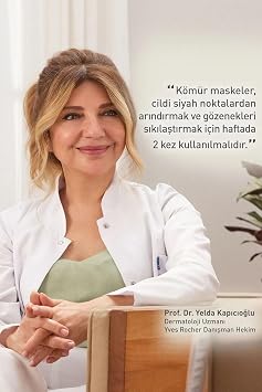 Yves Rocher Sebo Active Clear Kömür Maske, Karma ve Yağlı Ciltler İçin, 75 ml