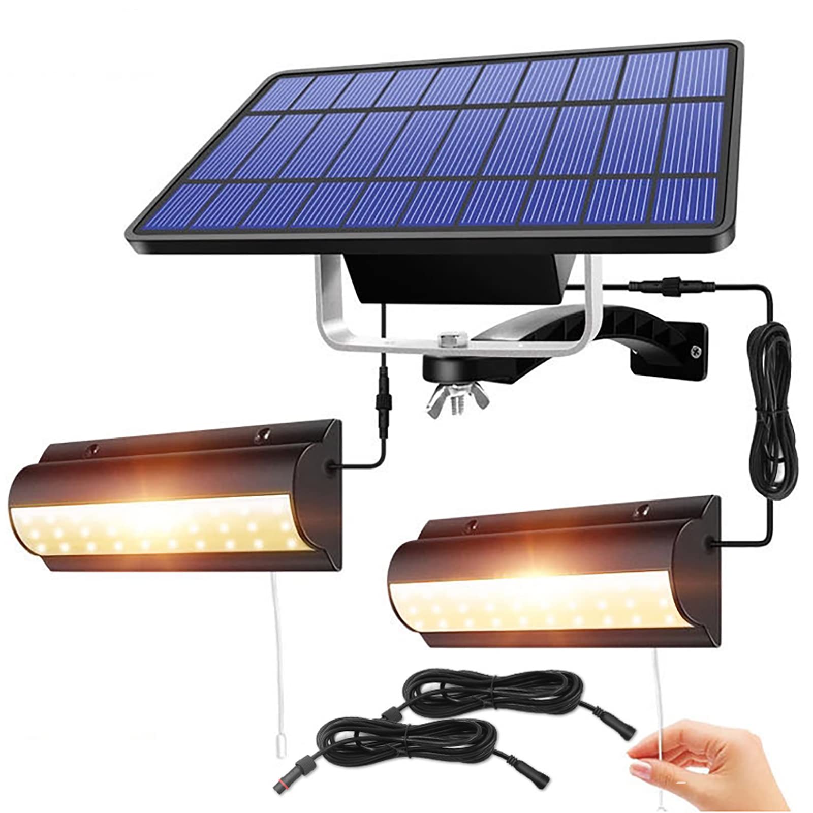 Amazon.co.jp : Aokyoung 分離型2灯LEDソーラーライト 屋外 LED