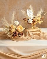 Vista 8 de ZIFTY Boho Decor - 7 piezas de hierba de las pampas sintética de 38"/3.1 pies, grande, alta y esponjosa, flores artificiales falsas, hierba bulrush