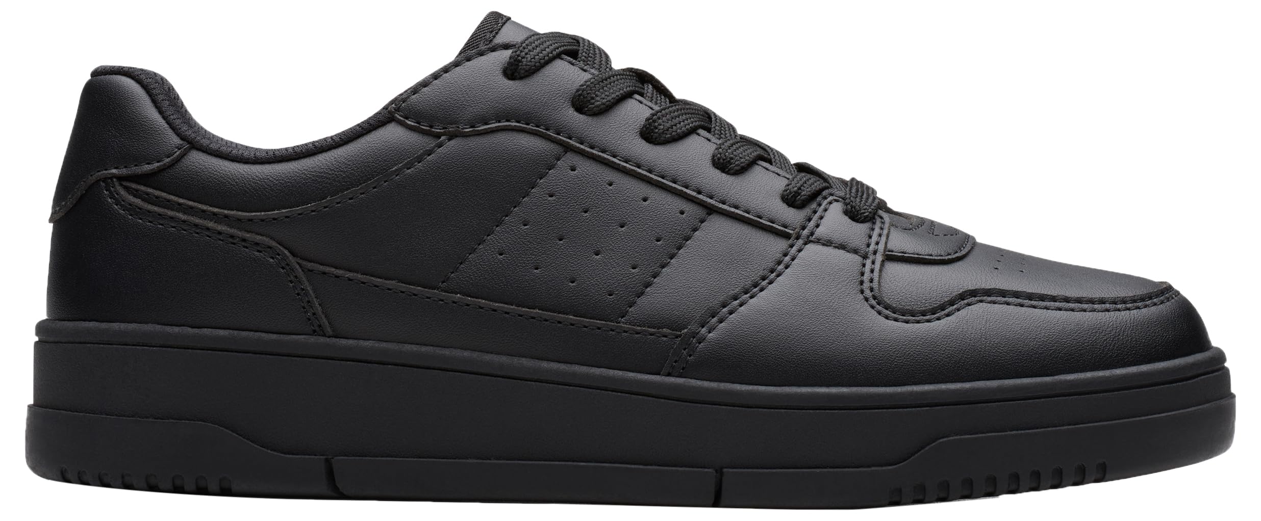 Clarks Canyon Way Lace Black Kids Boys Trainers 8498-97G in a Plain Synthetic in Size 3