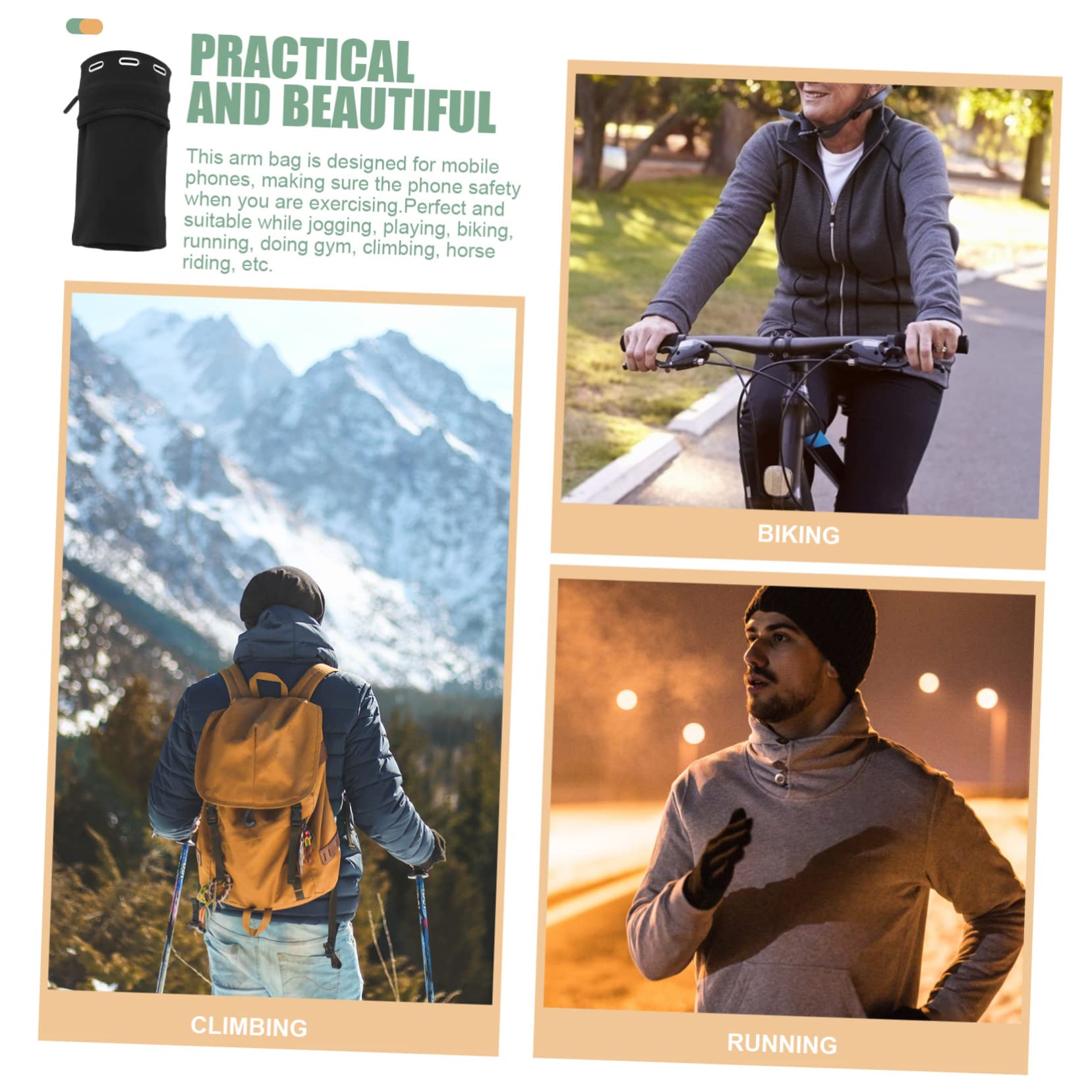 Angoily 5stücke Sportliches Handy-Armband wasserdichte Arm-Tasche Für Joggen Und Fitness Geeignet Für Smartphones Für Outdoor-aktivitäten Und