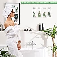 Vista 7 de 4 piezas de letrero de cactus para decoración de pared de baño, relajarse, relajarse, relajarse, respirar, palabras, decoración de pared de cactus