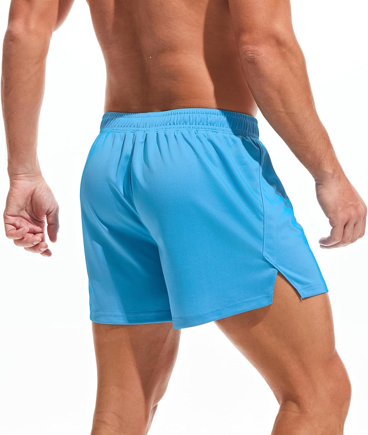 AMY COULEE Mens Mesh Athletic Shorts 3" Workout Gym Quick Dry Running Shorts with Drawstring - Image 2