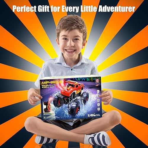 Miniatura 7 de Autos a control remoto impermeables  Camión de control remoto monstruo 116, regalos de cumpleaños de Navidad para niños de 8 a 12 años, 4WD todo