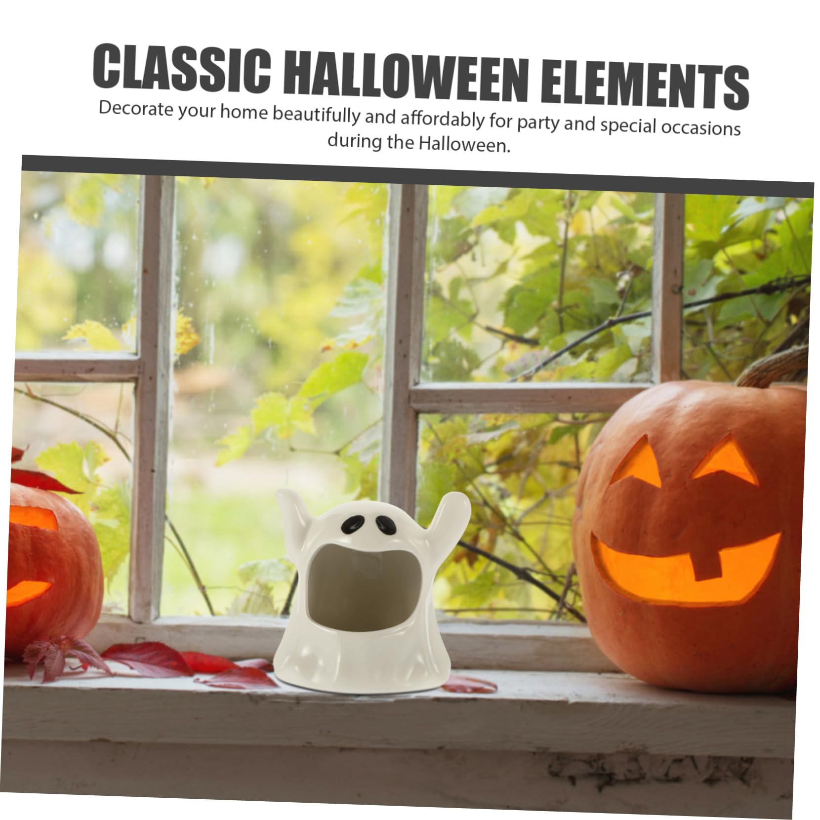PRETYZOOM Portacandele in Ceramica Da 2 Pezzi Portacandele Per Halloween Ringraziamento Natale Ornamento Da Tavolo