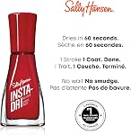 Sally Hansen Insta-Dri Nail Polish, 3-in-1 formula with built-in base and top coat. 1 Stroke, 1 Coat Done. Dries in 60 seconds.