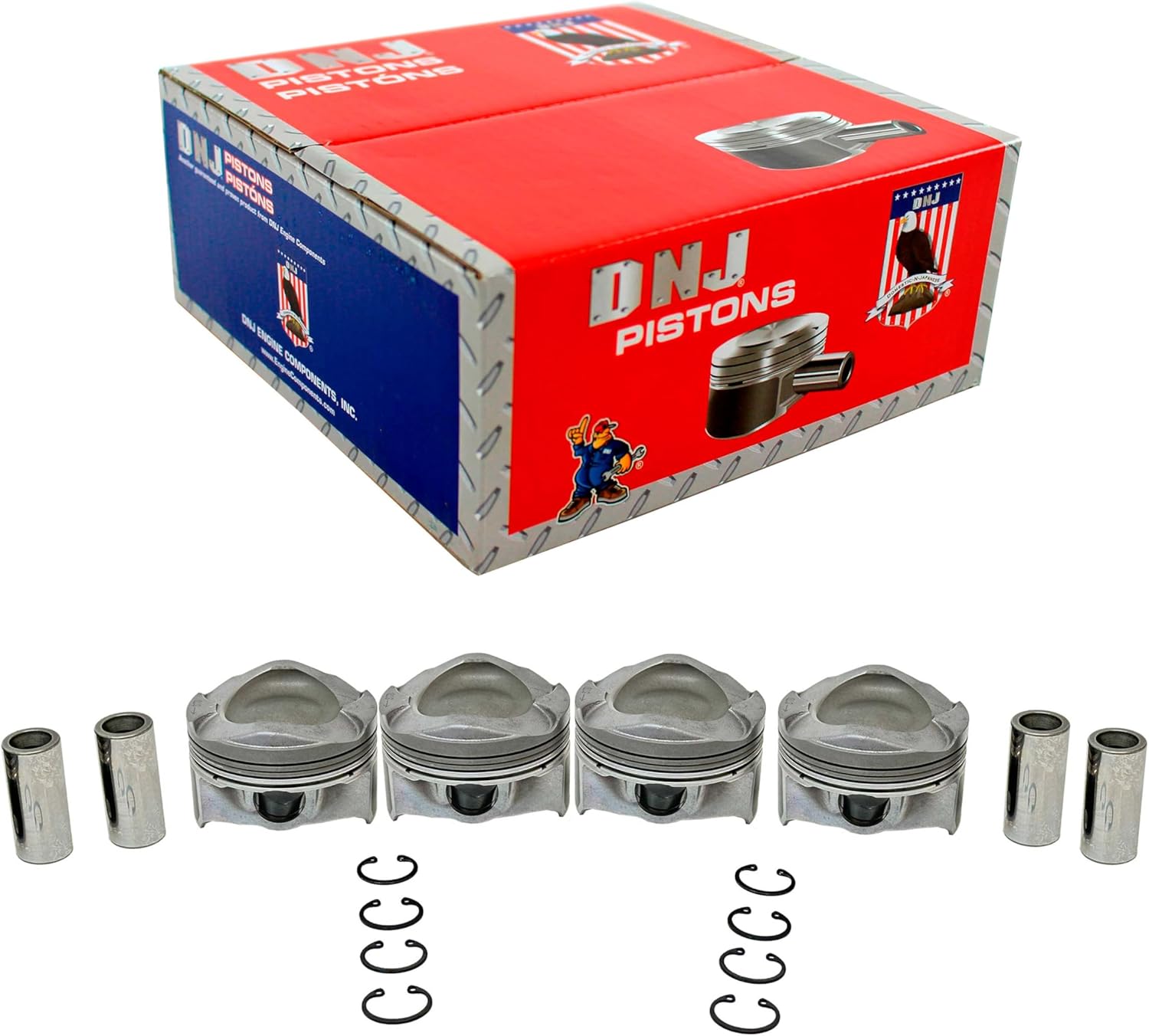 DNJ P4312 Standard Piston Set for 2014-2020 Ford Escape Fusion 1.5L EcoBoost L4 - New OE Quality Replacement