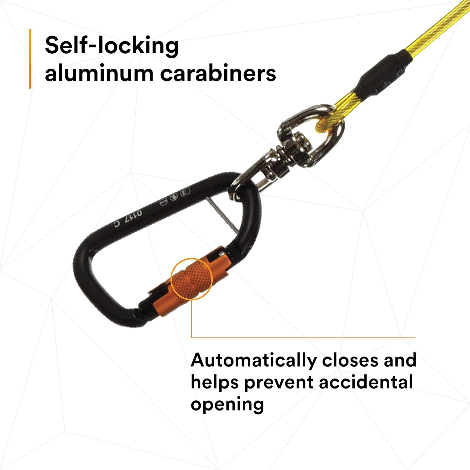 3M DBI-SALA Hook2Hook Tether w/Swivel 1500159, 1 EA