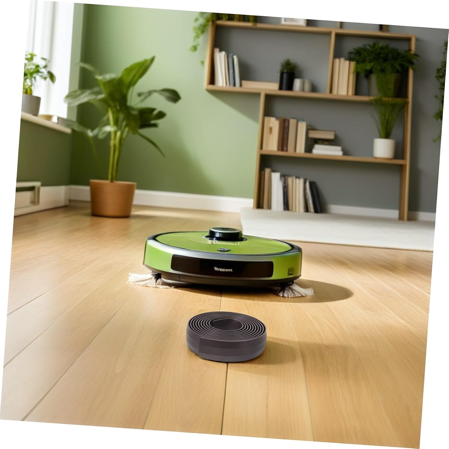 Kichvoe Robot Vacuum Boundary Strips Tape Markers for Efficient Cleaning Path and Area Boundary Management Compatible with Robot Vacuum Cleaners Black Rubber Material for Home Cleaning