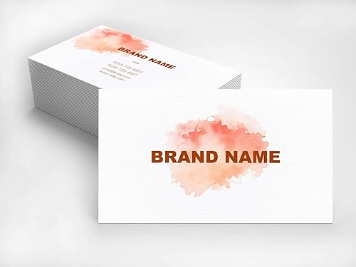 Tarjetas de visita personalizadas de alta calidad de 3.5 x 2 pulgadas, 100 tarjetas, diseño personalizable con textura tejida y patrón de cheques,