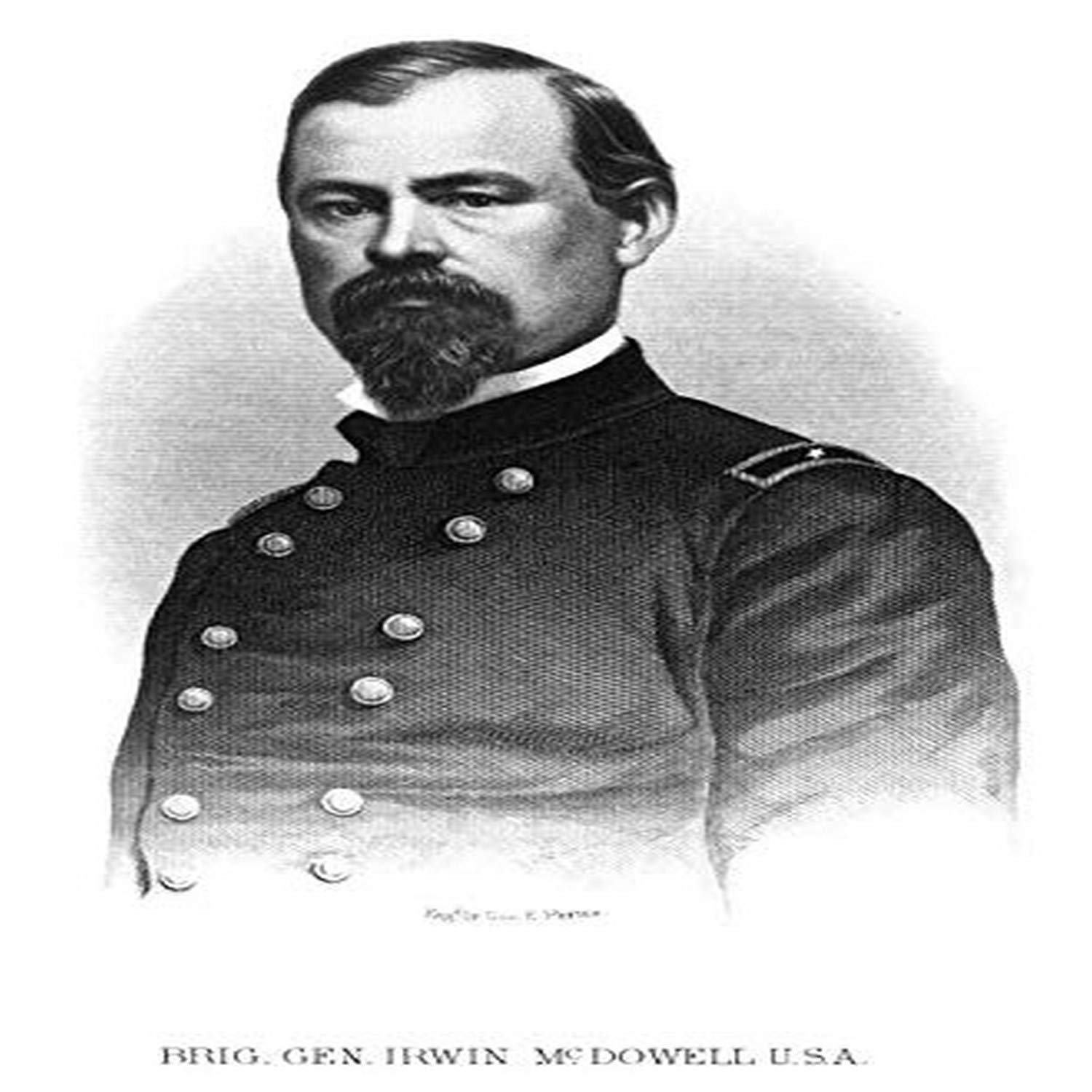 Irvin Mcdowell (1818-1885) Namerican Army Officer Mcdowell In The Uniform Of A Brigadier General Steel Engraving 19Th Century Poster Print by (18 x 24)