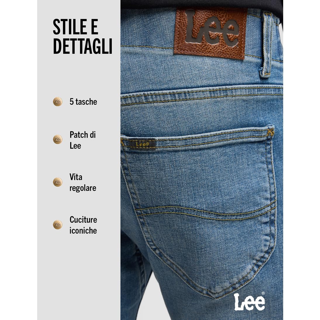 Lee - Slim Fit MVP, Pantaloni Uomo