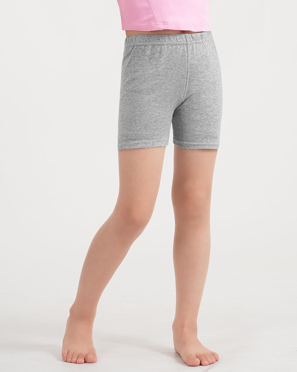 BOOPH 4 Pack Girls Bike Shorts Cartwheel Shorts for Toddlers Kids Under Dress Dance Short 5-14 Years - Image 2