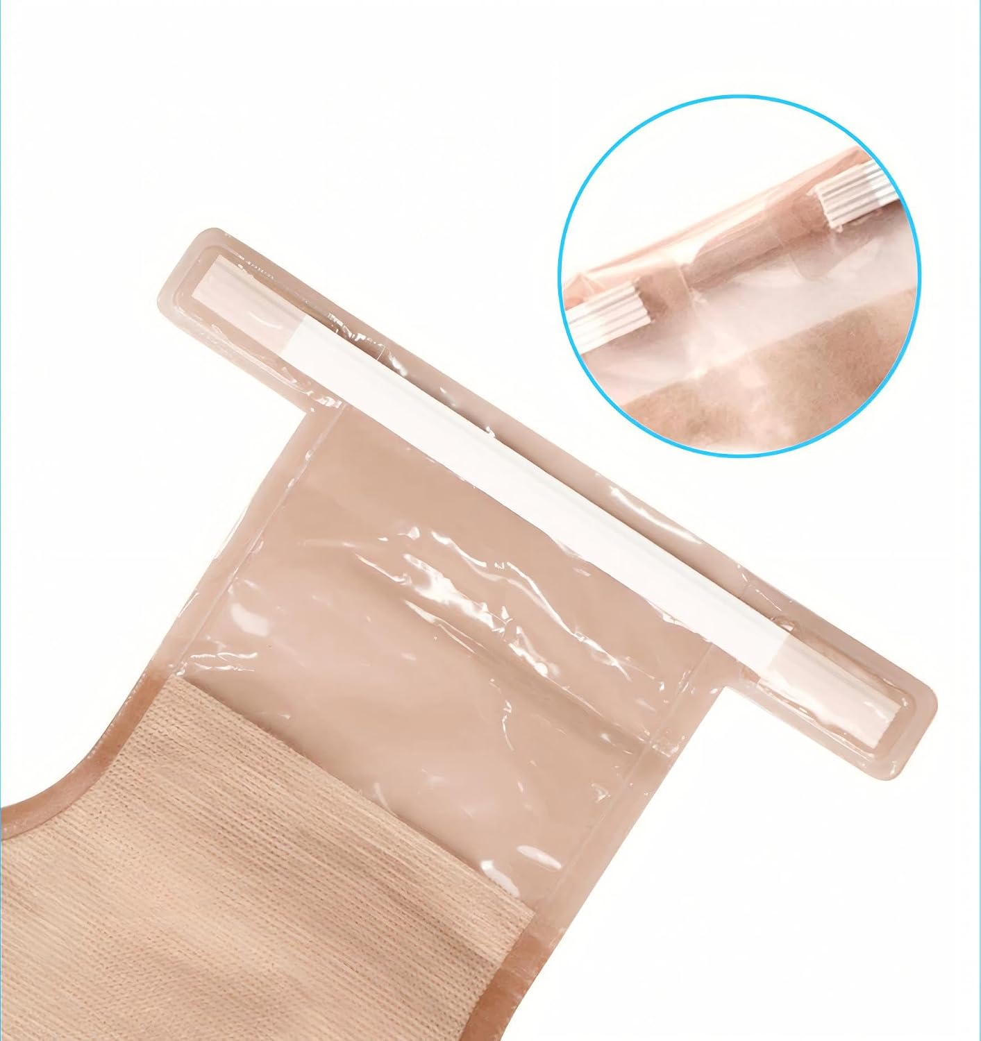 10 Pack Colostomy Bags, One Piece Ostomy Bag, 20-65mm Cut-to-Fit, Drainable Pouches with Clamp Closure for Ileostomy Stoma Care Ostomy Supplies (Strip Closure, 10pcs/Bag)