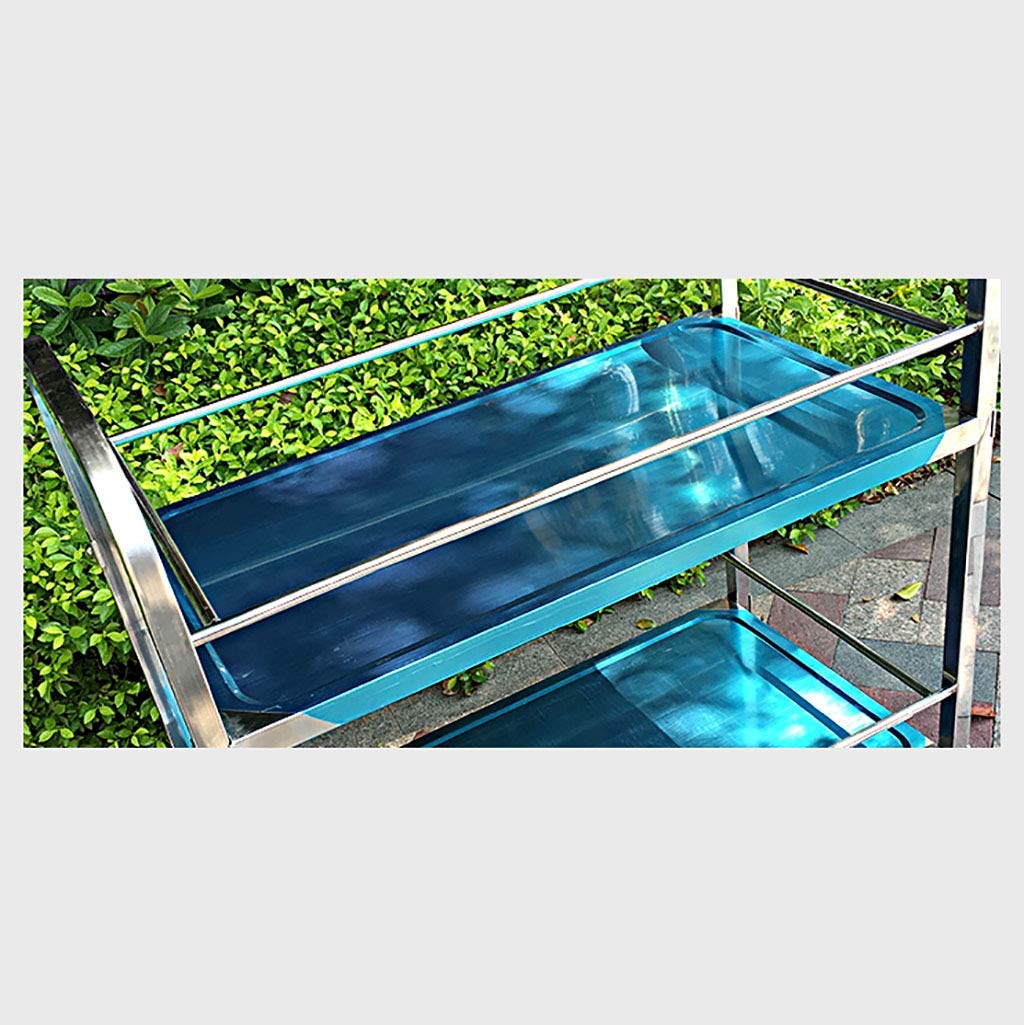 Carrello da cucina a 3 ripiani in acciaio inox, versatile carrello per tè e sala da pranzo, per hotel, ristoranti e casa, soluzione moderna per conservare dolci e conservare oggetti