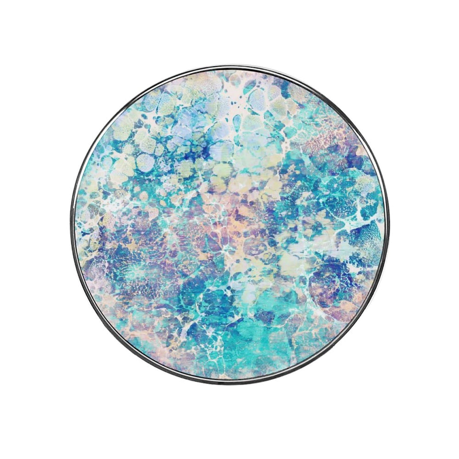 Watercolor Blue Alloy Fridge Magnet For Office Cabinet Refrigerator Whiteboard Photo