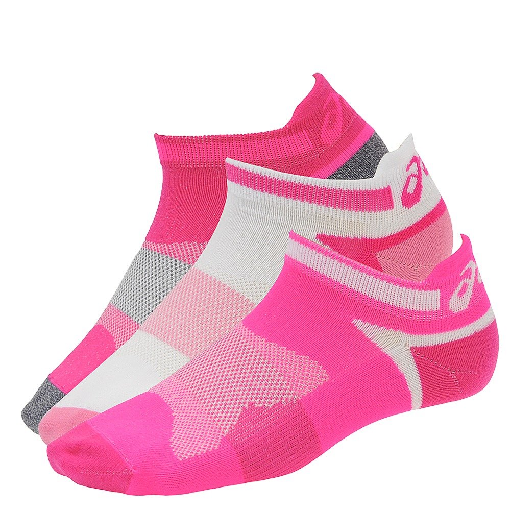 ASICS Women's Quick Lyte Cushion Single Tab Pink Ribbon Socks