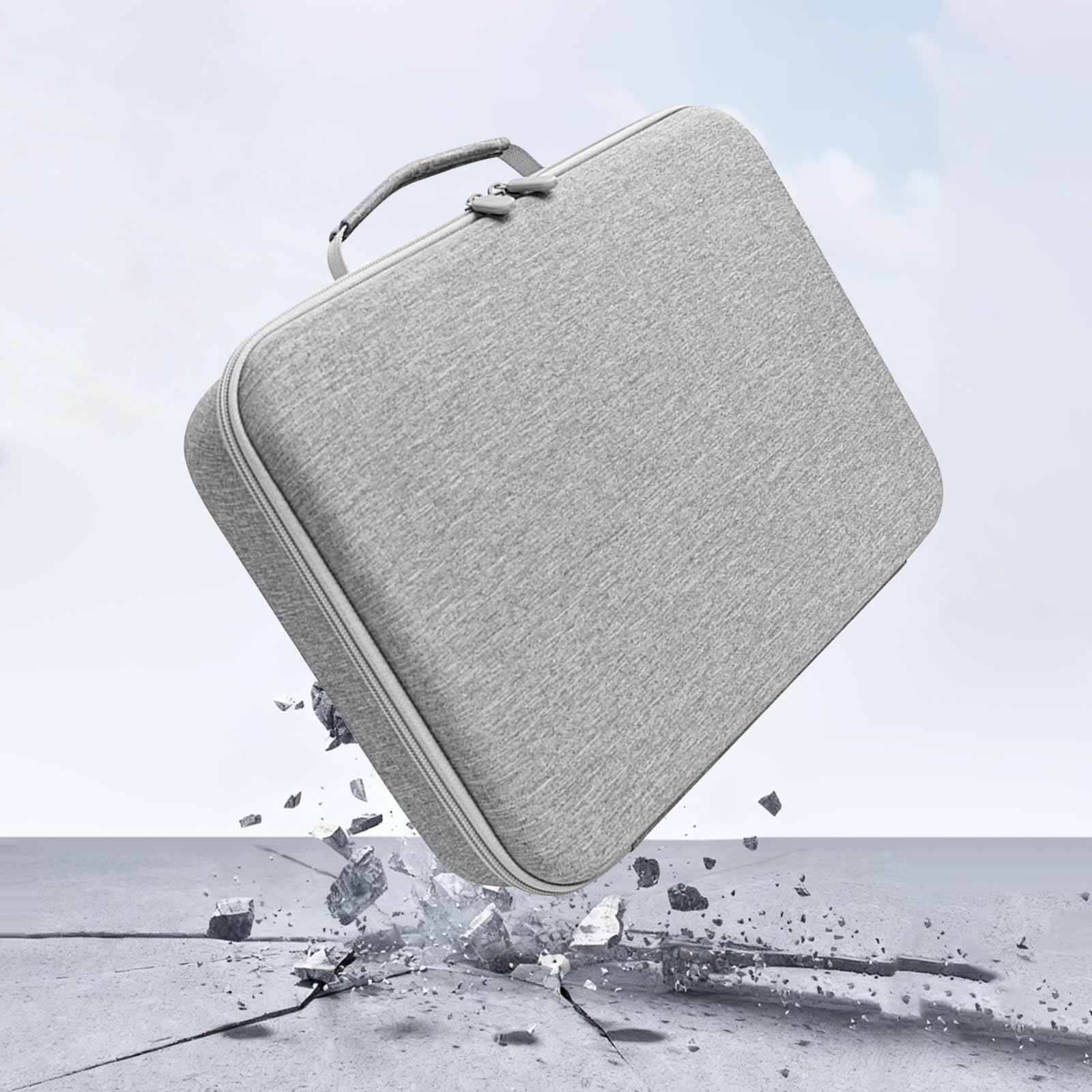 Tasche kompatibel mit Ecovacs Mini Fensterroboter, Koffer für Fensterroboter(37x26x8cm), mit Doppeltem Reißverschluss & Griff, Wasserdicht & Stoßfeste Aufbewahrungsbox