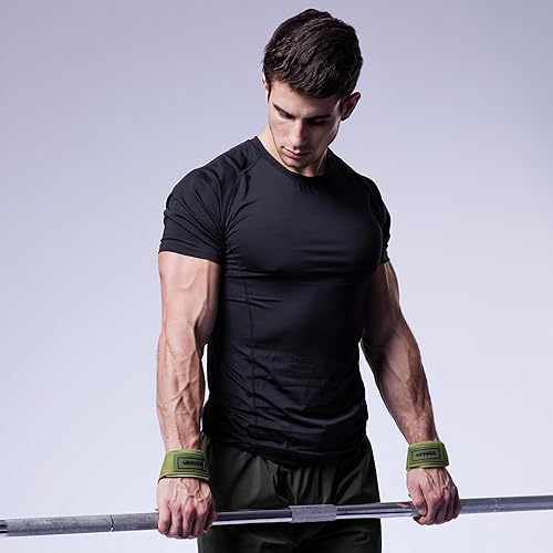 Miniatura 4 de UPPPER Correas de levantamiento de pesas con neopreno acolchado para peso muerto, entrenamiento de fuerza, entrenamientos de gimnasio, correas de