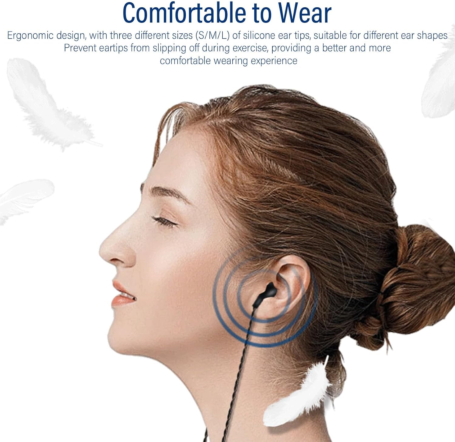 Wired IEM Earphone HiFi Sound Quality with Gold Plated 3.5mm Plug and OFC Wire for Music Enthusiasts and Professionals