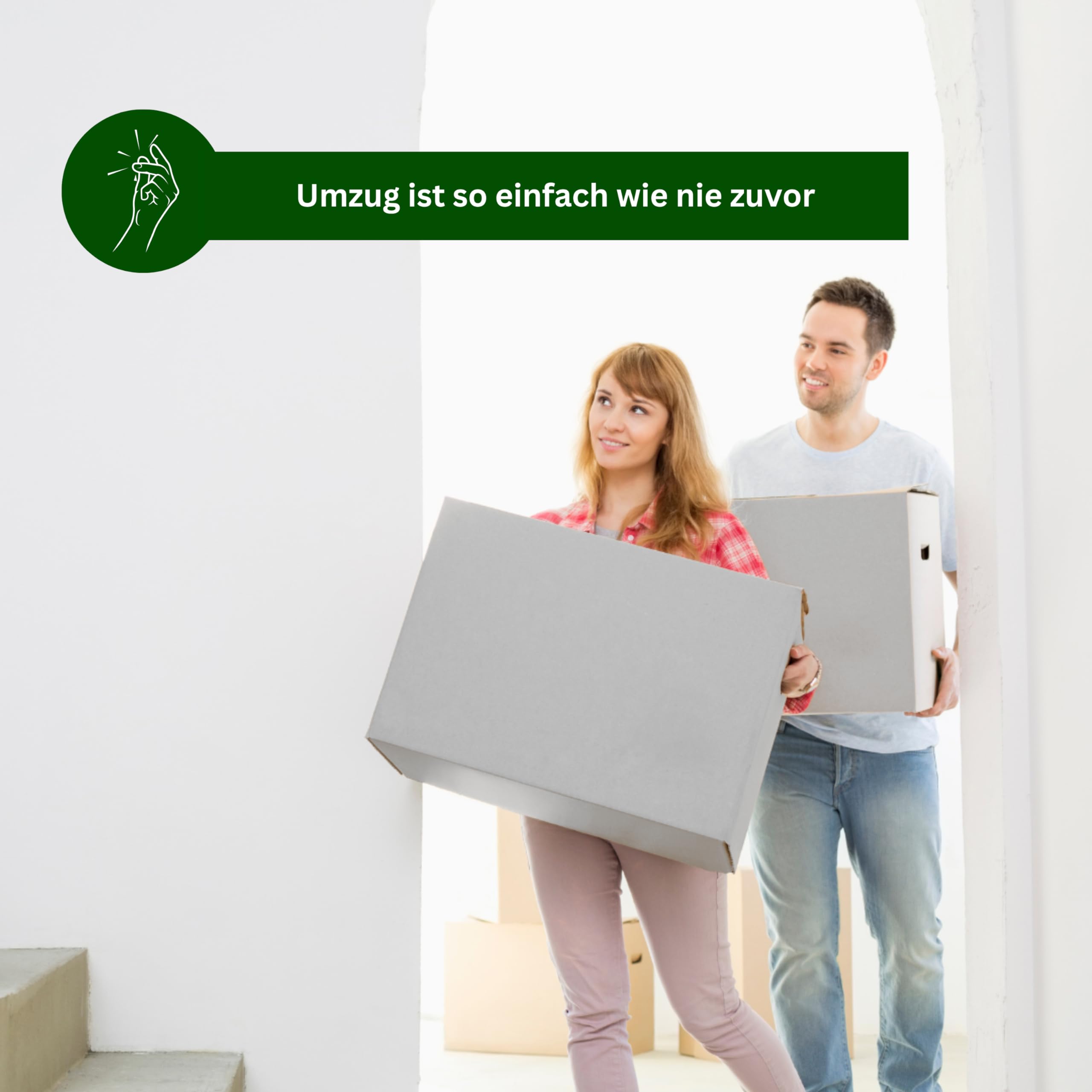 Parspack Verpackungen Umzugskarton, 585 x 350 x 335 mm, Versandkarton, Bücherkartons, Aktenkartons, Übersiedlungskarton, Umzugsbehälter, TOP Umzug,Karton, Weiß, 25 Stück, Stückpreis € 2,99