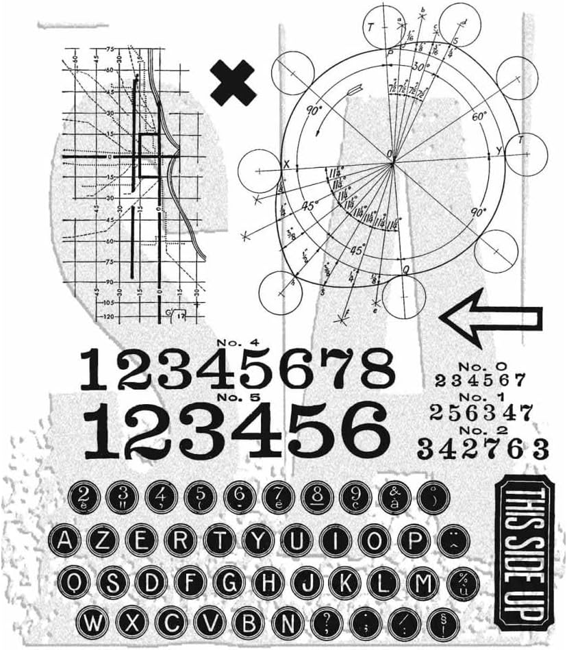 Tim Holtz Cling Stamps - Deconstructed - CMS489