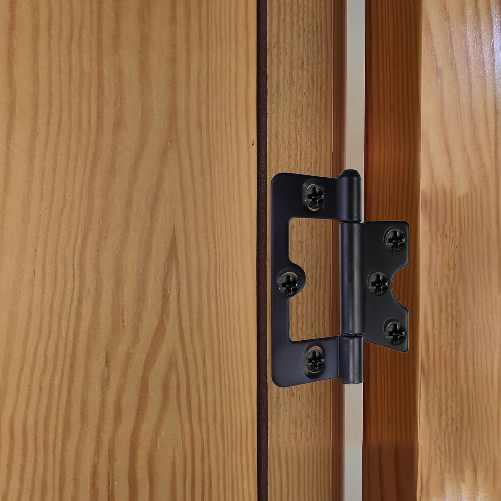 Coshar 6-Pack Flat Black Door Hinges -3 Coshar 6-Pack Flat Black Door Hinges -3
