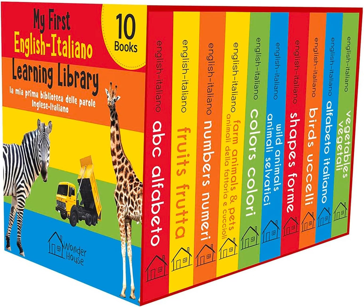 My First English-Italiano Learning Library (la mia prima biblioteca delle parole Inglese-Italiano) : Boxset of 10 English - Italian Board Books