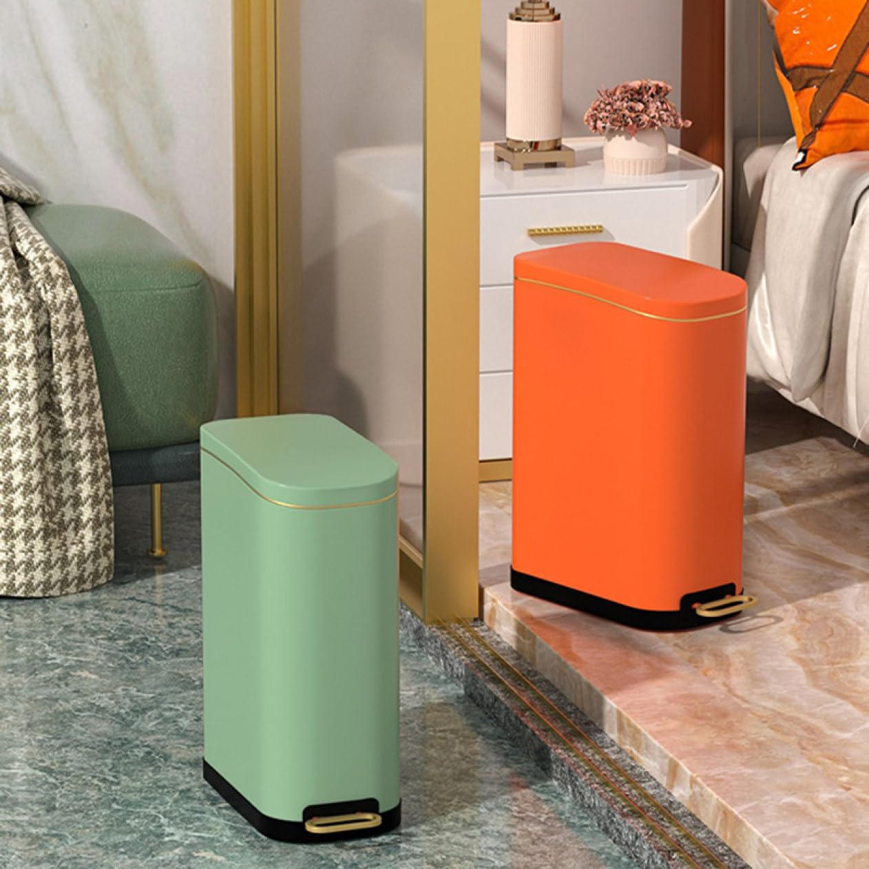 Amazon｜DB3NK ダストボックス 10L[ゴミ箱 ペダル式 ごみ箱 ふた付き