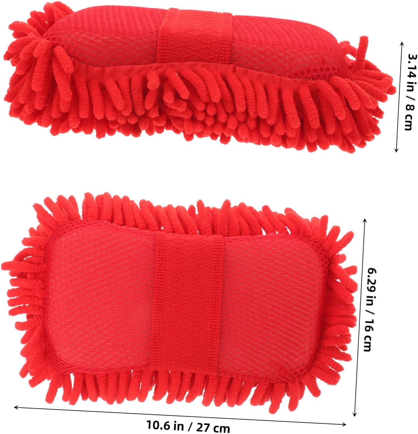 Ciieeo Car Cleaning Sponge Reusable for Car Washing Microfiber Washing Mitts Hand Strap Ultra-Absorbent