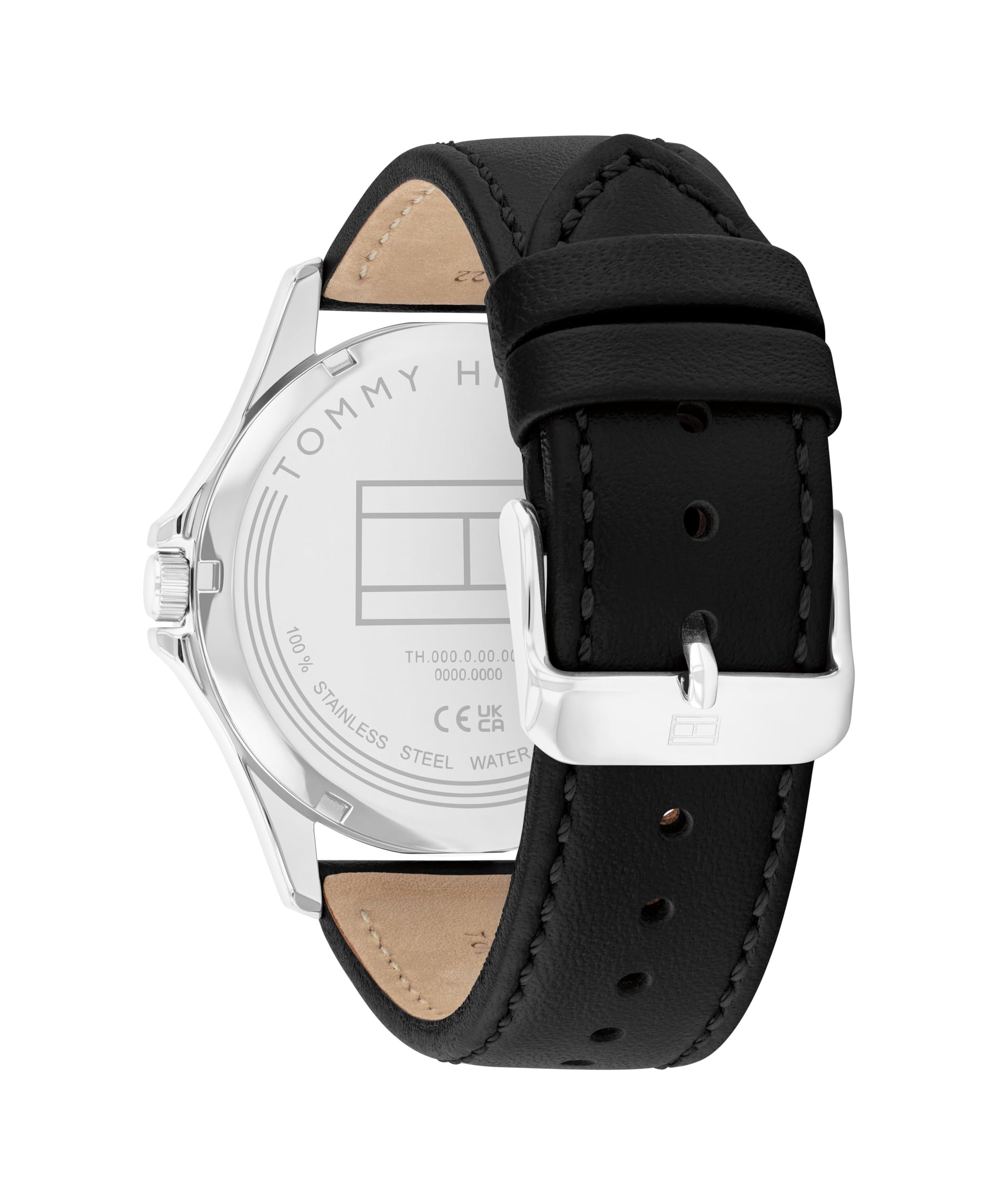 Tommy Hilfiger Uhr mit DREI-Zeiger-Quarzwerk für Herren mit Edelstahl- oder Lederarmband