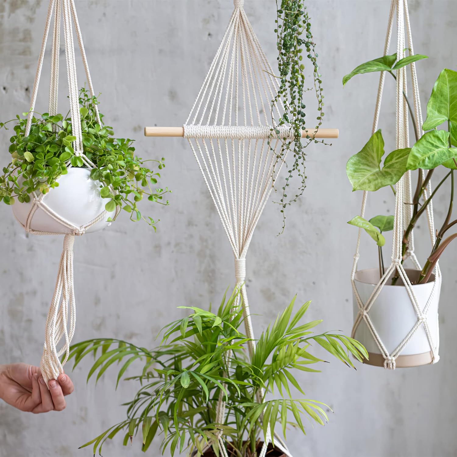 DOITOOL 2rolls Cotton Cords of Natural Cotton Rope for Macrame Crafts Versatile Twine String for Creative Handicrafts Easy to Cut Use