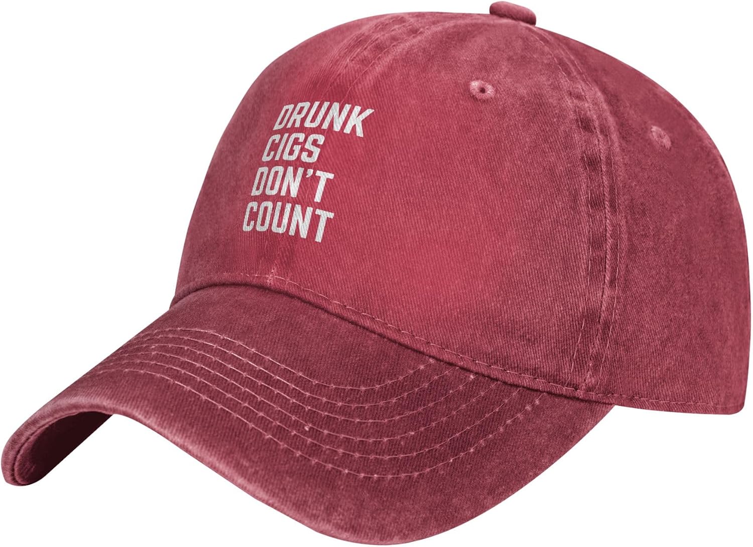 Drunk Cigs Don't Count Hat Adjustable Cowboy Hats Fashion Baseball Cap Gifts Trucker Hat for Women Men