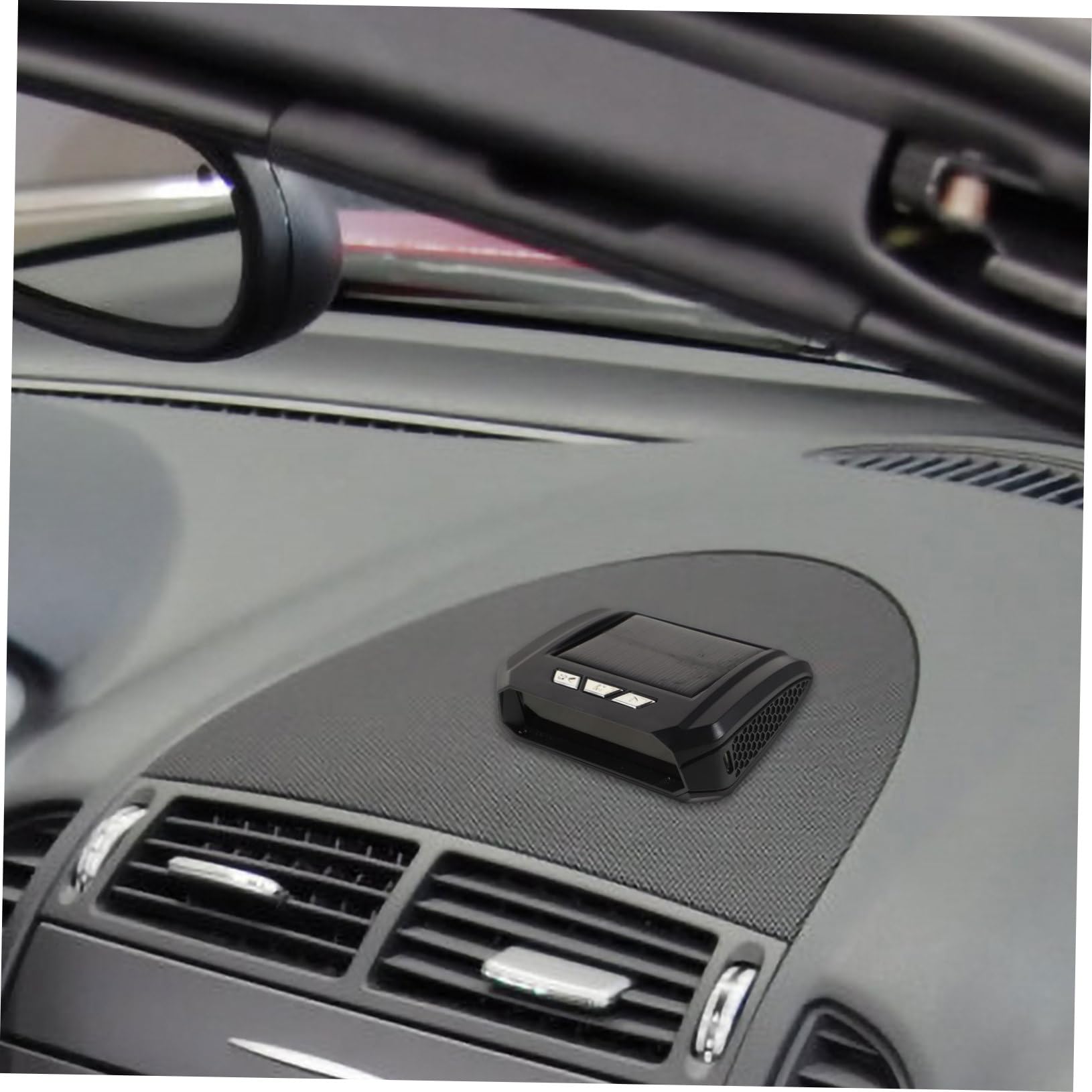 SOLUSTRE Reloj de Coche con Pantalla Digital para Salpicadero, Función de Temperatura y Hora, Diseño Compacto en Abs para Automóviles y Carritos de Golf