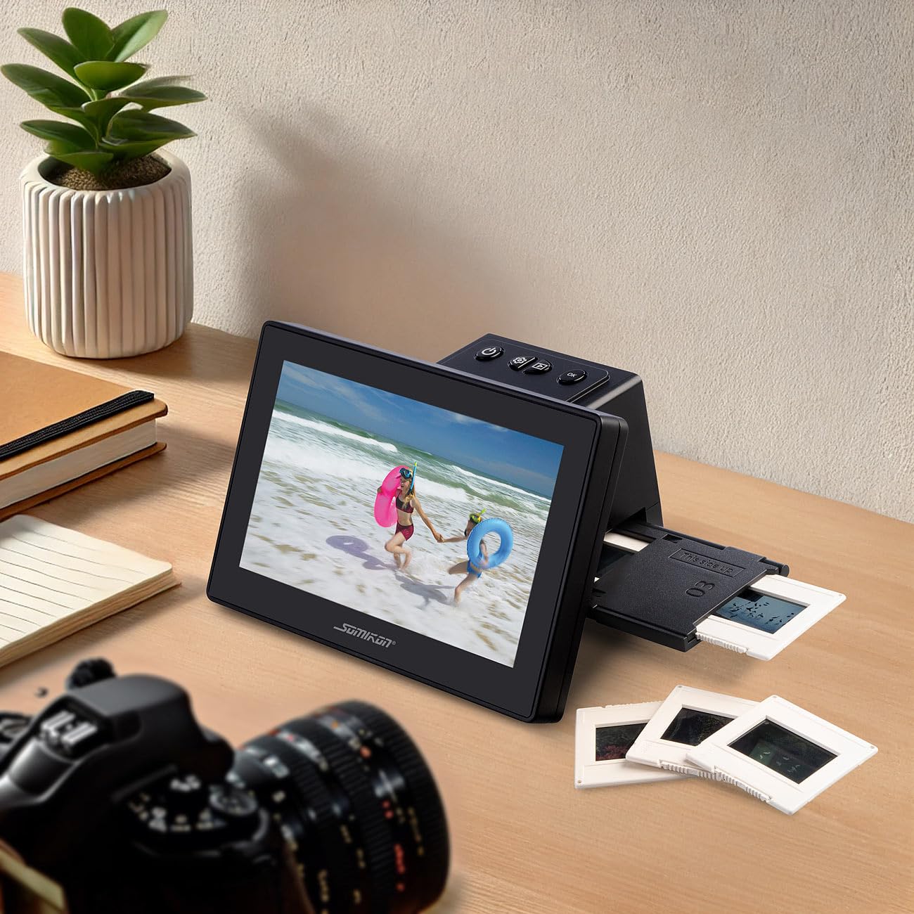 Scanner de diapositives & négatifs autonome 25 Mpx SD-1100 [Somikon]