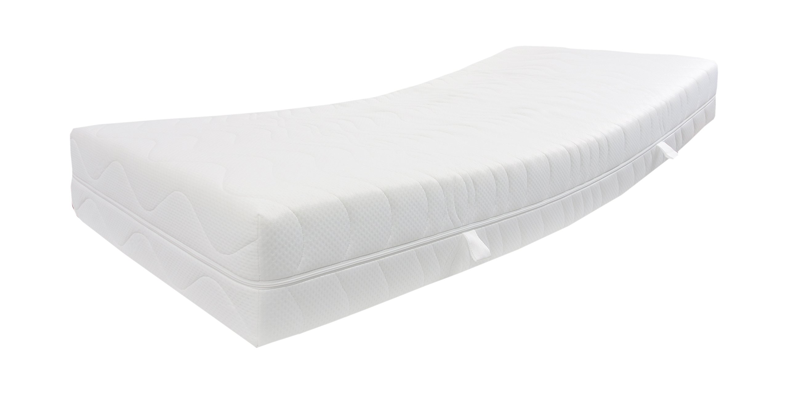 Dibapur 25 cm wysokość ok. materac Visco Life XXL: ortopedyczny materac z zimnej pianki (duża masa objętościowa) (160 x 200) x ok. 23,5 cm rdzeń z pikowaną podwójną poszewką ok. 24,5/25 cm - Made in Germany