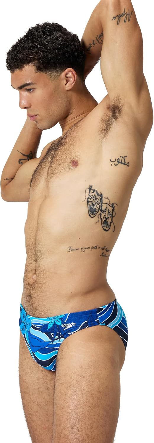 Speedo Mens Swimsuit Brief Eco Flex 2” Outseam Beachstar