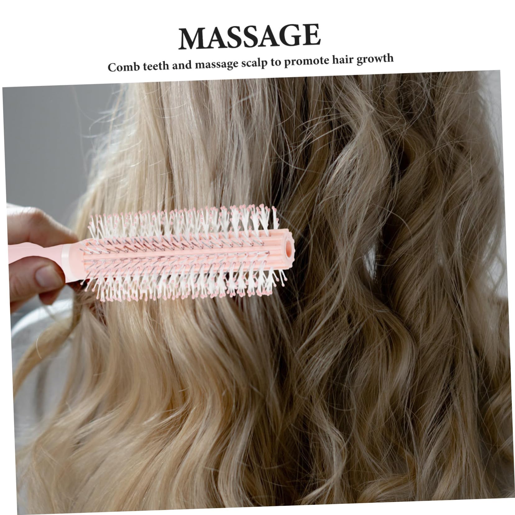 5 Piezas Mini Peine Rizador Cepillo Para Secar Cepillo Para Peinar El Cabello De Rodillo Rodante Para El Pelo Rizado Peine De Rodillos Silicona Rosa Didiseaon